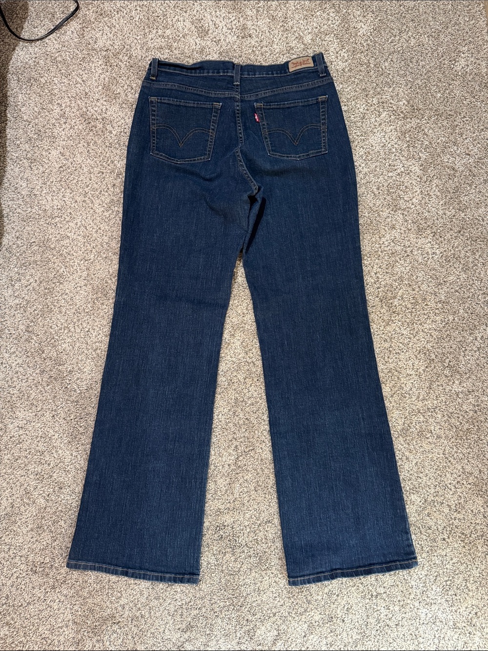 Levi's 512 Dark Blue Bootcut Jeans 14L - Picture 3 of 4